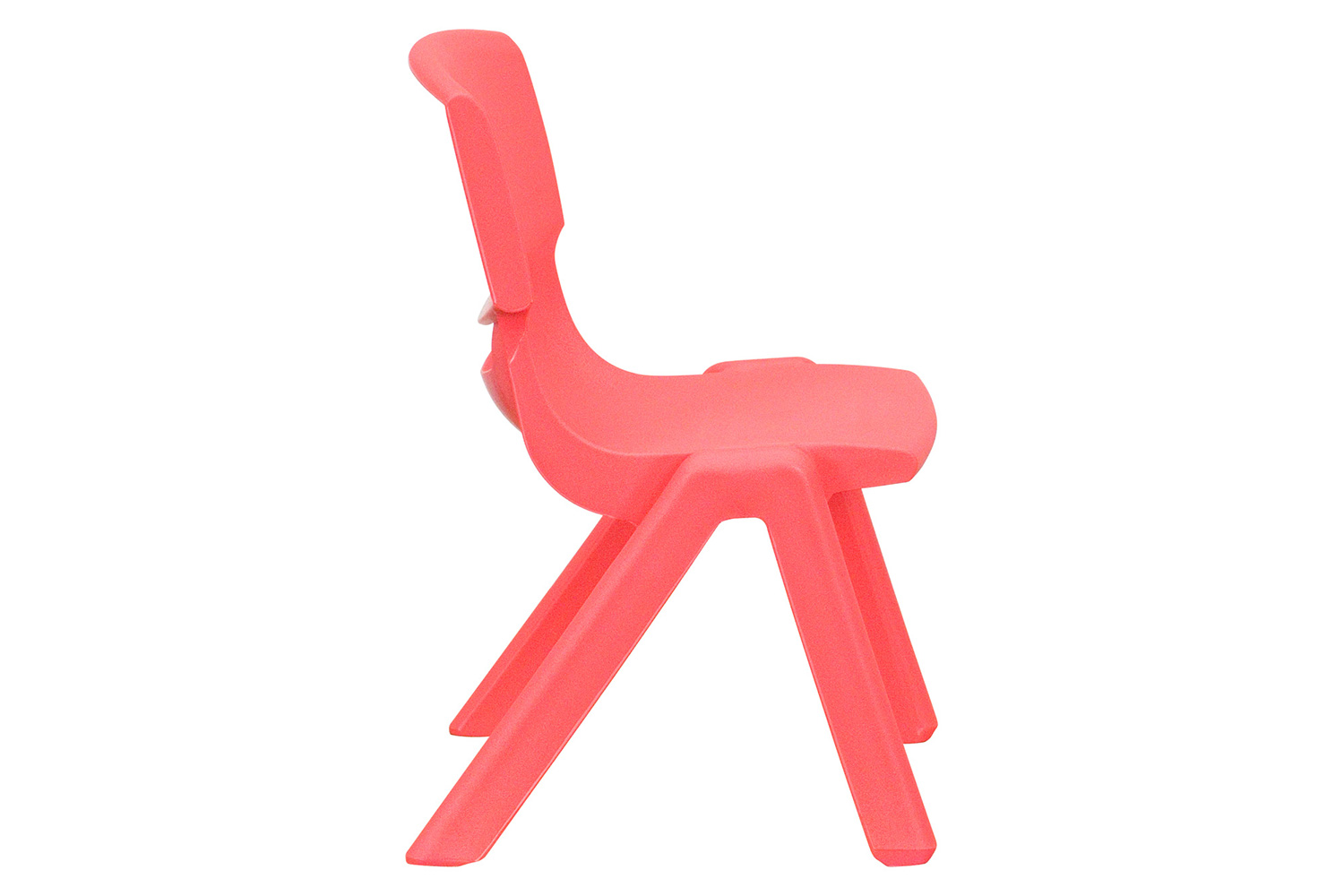 BLNK™ Whitney Plastic Stackable School Chair 2 Pack - Red, 10.5"H Seat