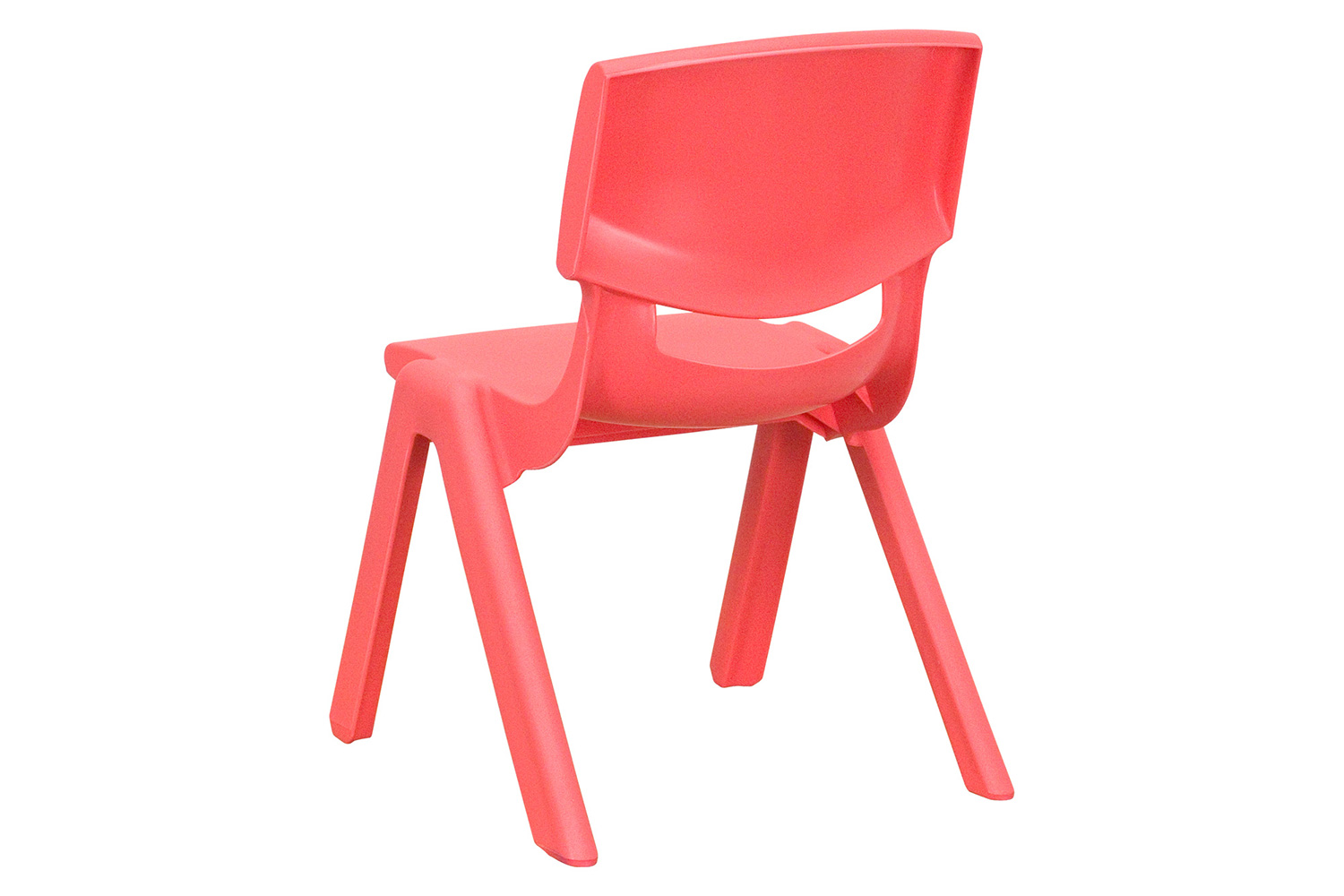 BLNK™ Whitney Plastic Stackable School Chair 2 Pack - Red, 10.5"H Seat