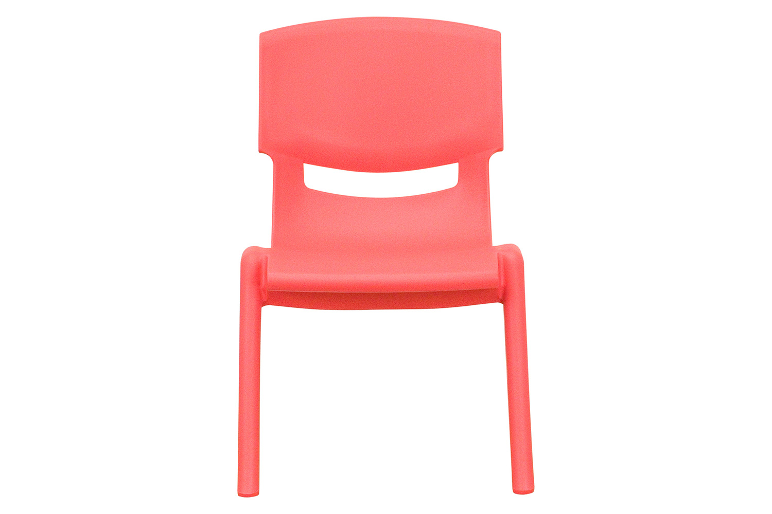 BLNK™ Whitney Plastic Stackable School Chair 2 Pack - Red, 10.5"H Seat