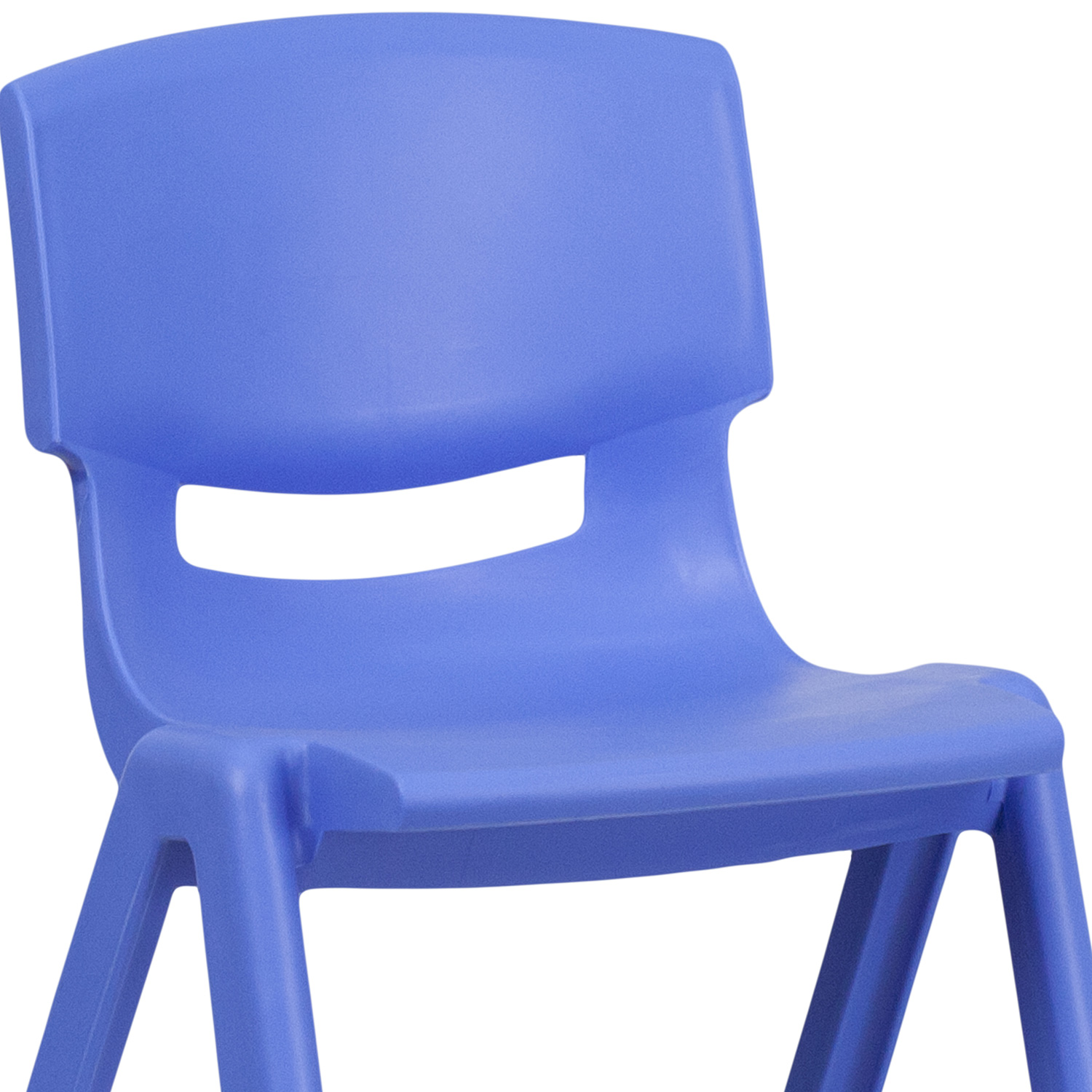 BLNK™ Whitney Plastic Stackable School Chair 2 Pack - Blue, 13.25"H Seat