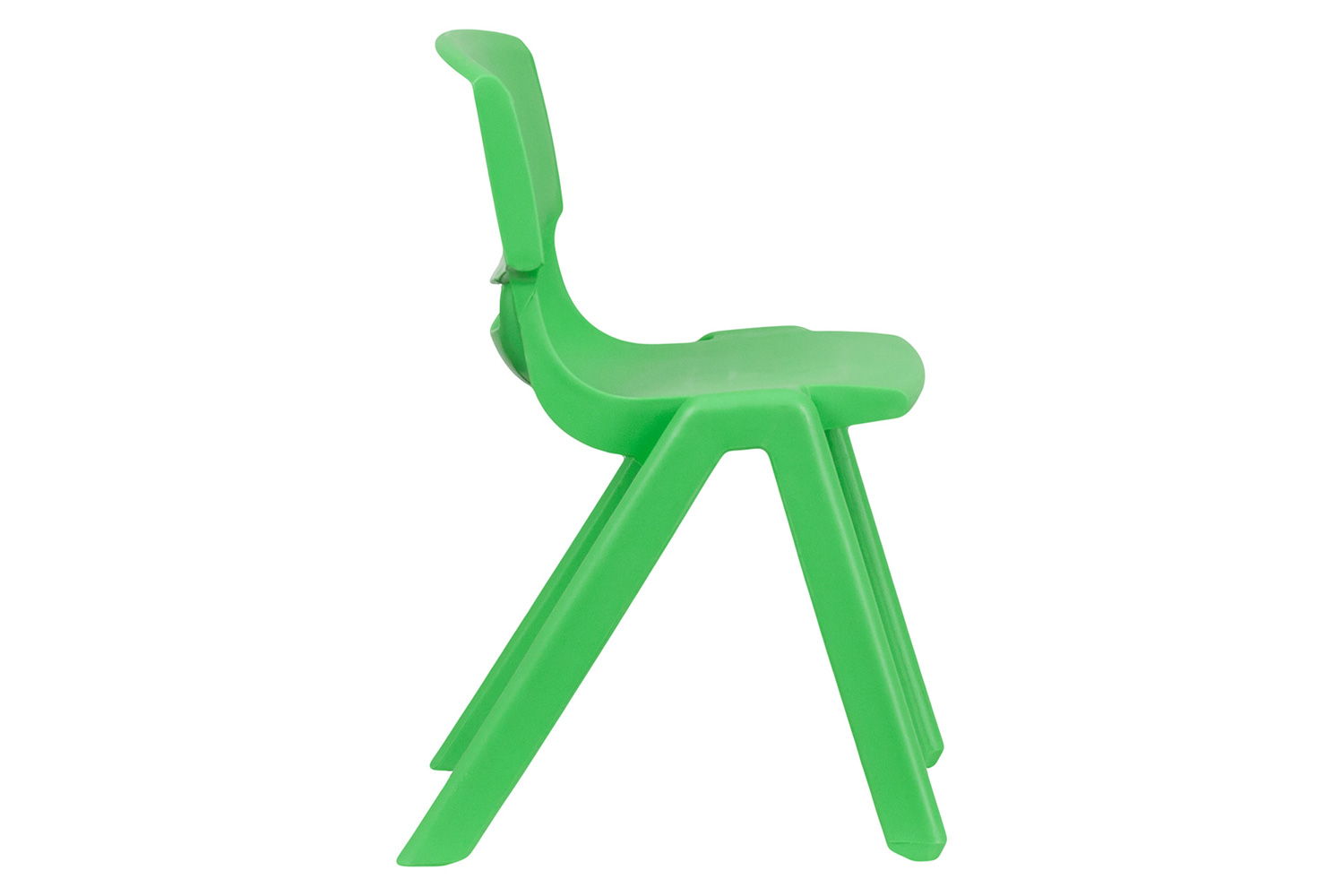 BLNK™ Whitney Plastic Stackable School Chair 2 Pack - Green, 13.25"H Seat