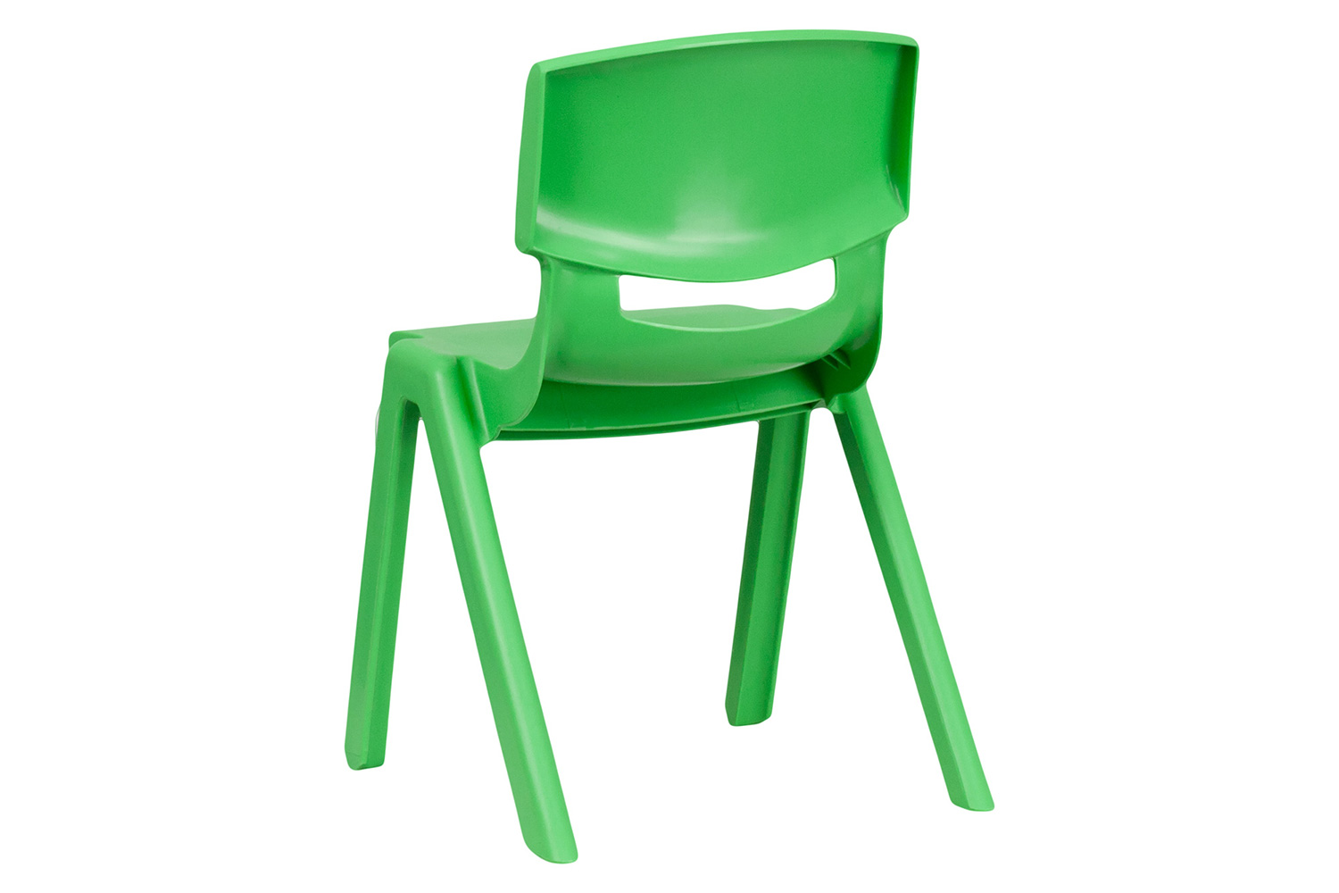 BLNK™ Whitney Plastic Stackable School Chair 2 Pack - Green, 13.25"H Seat