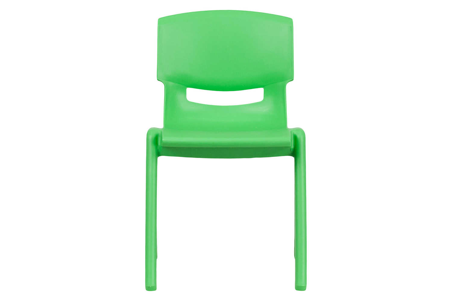 BLNK™ Whitney Plastic Stackable School Chair 2 Pack - Green, 13.25"H Seat