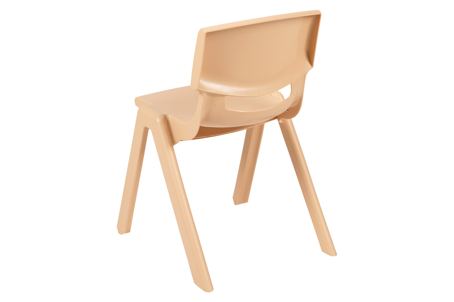 BLNK™ Whitney Plastic Stackable School Chair 2 Pack - Natural, 13.25"H Seat