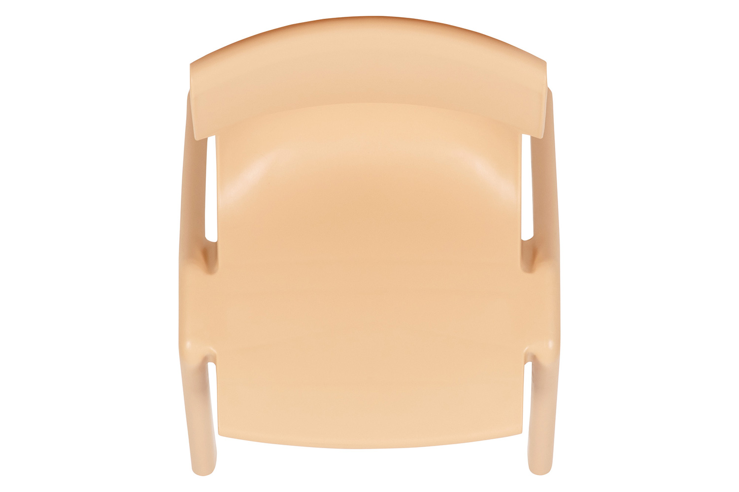 BLNK™ Whitney Plastic Stackable School Chair 2 Pack - Natural, 13.25"H Seat