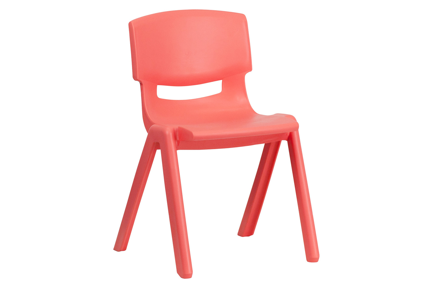 BLNK™ Whitney Plastic Stackable School Chair 2 Pack - Red, 13.25"H Seat