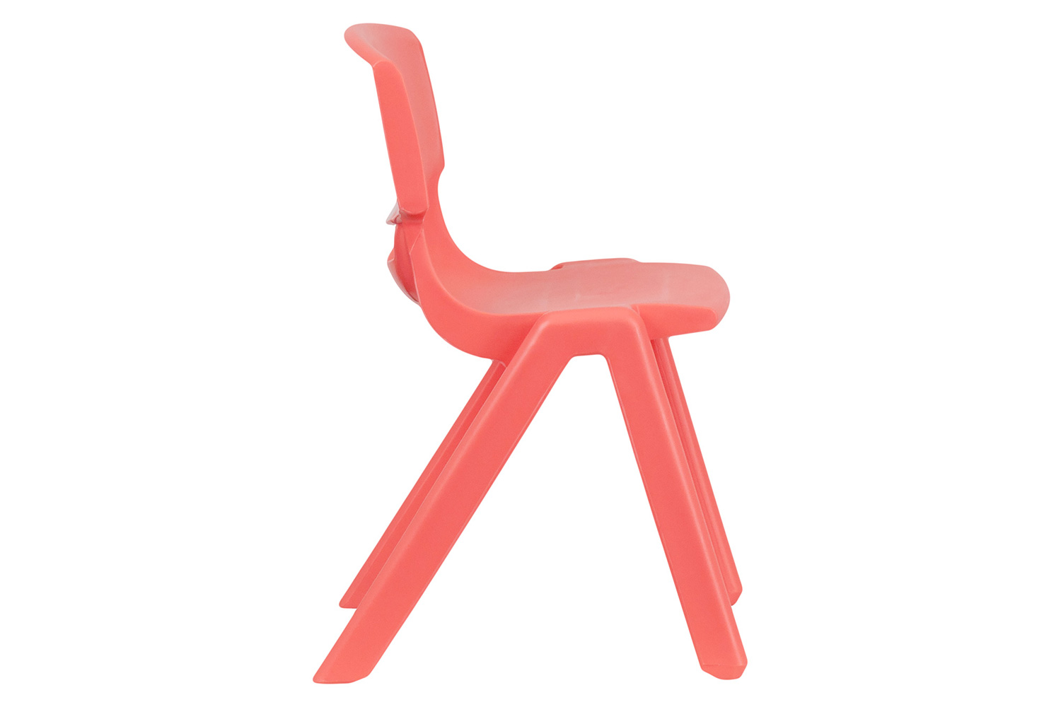 BLNK™ Whitney Plastic Stackable School Chair 2 Pack - Red, 13.25"H Seat