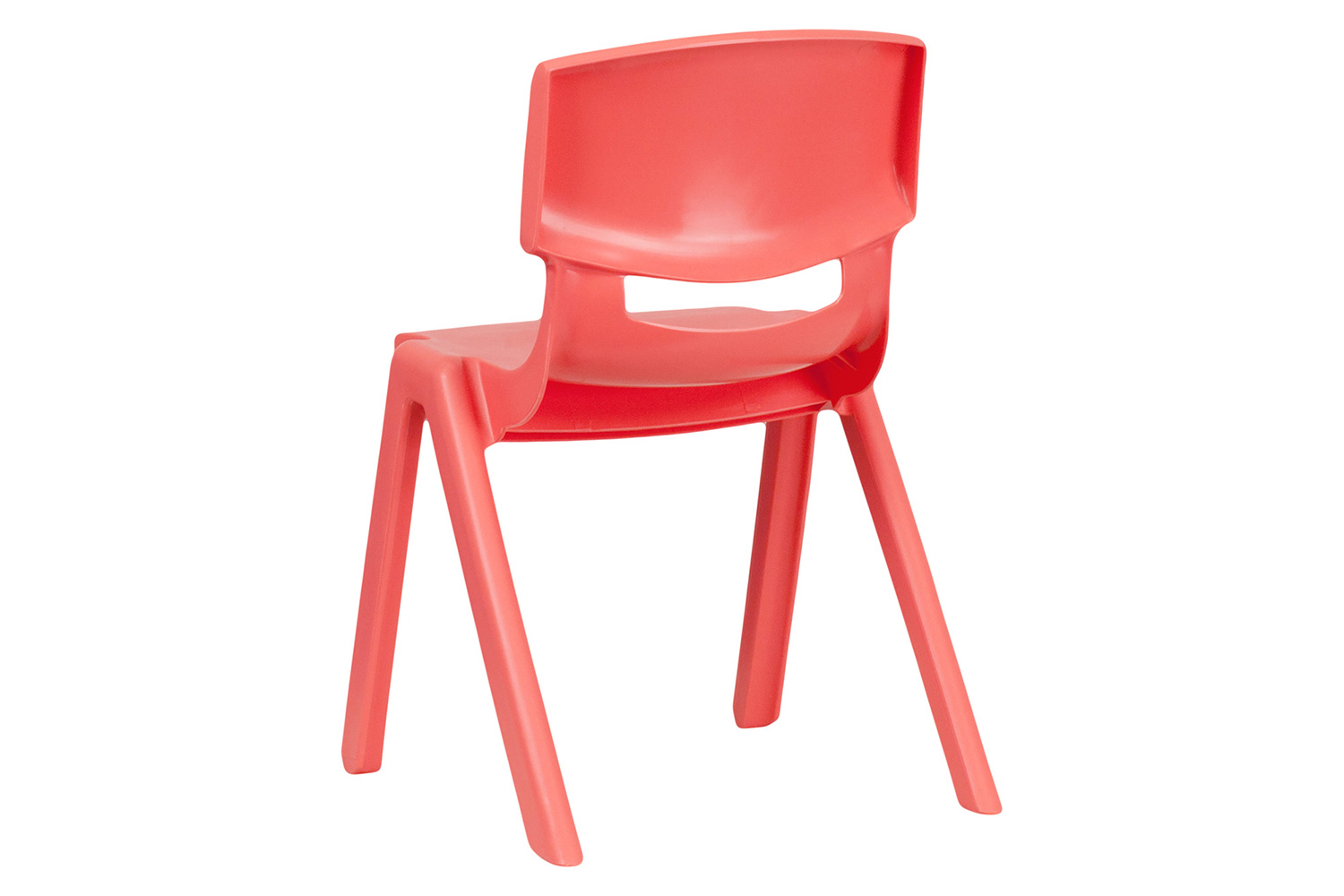 BLNK™ Whitney Plastic Stackable School Chair 2 Pack - Red, 13.25"H Seat