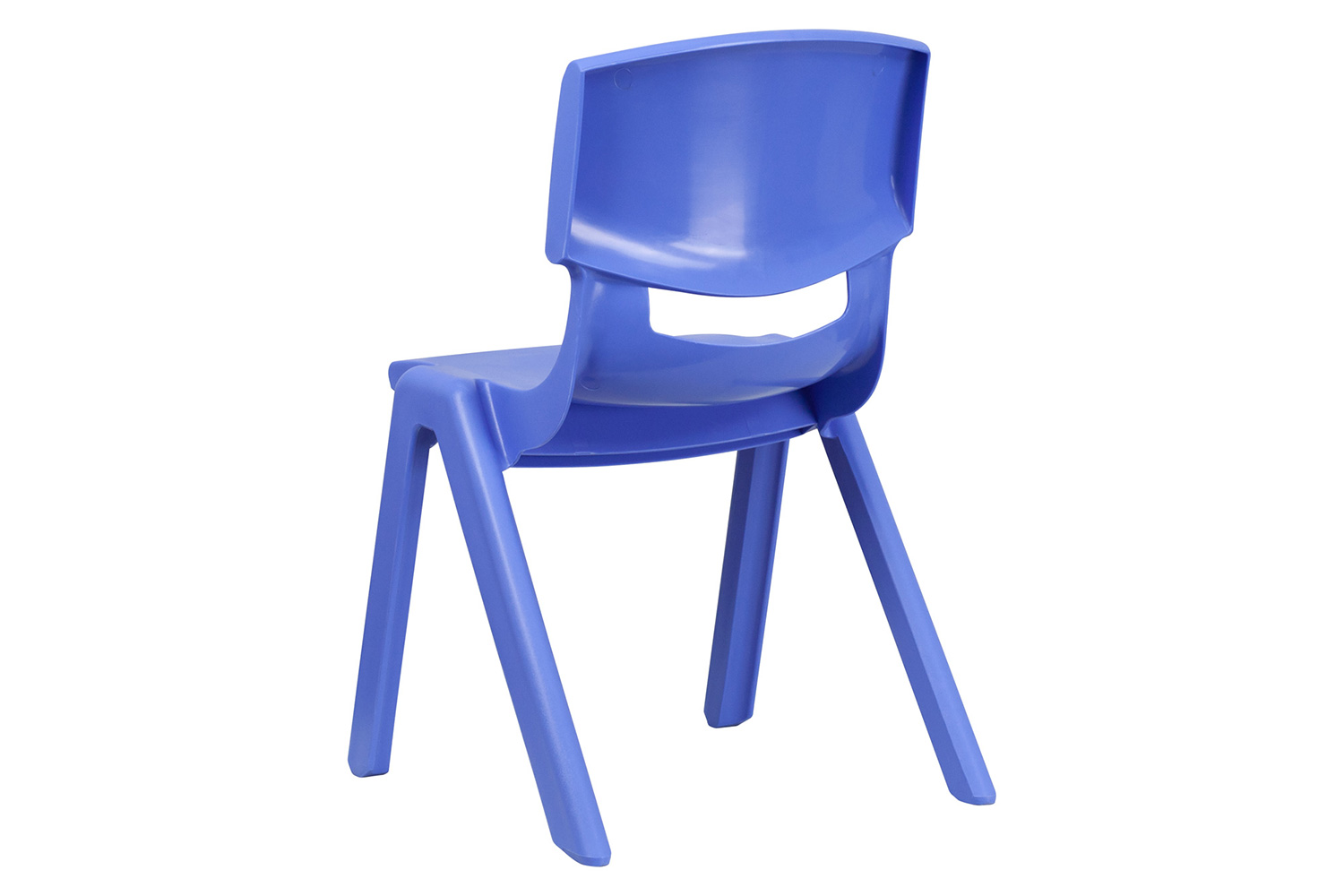 BLNK™ Whitney Plastic Stackable School Chair 2 Pack - Blue, 15.5"H Seat