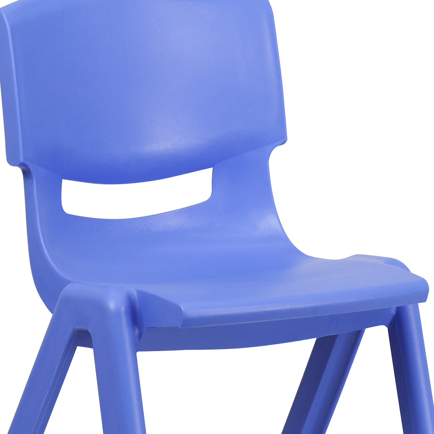 BLNK™ Whitney Plastic Stackable School Chair 2 Pack - Blue, 15.5"H Seat