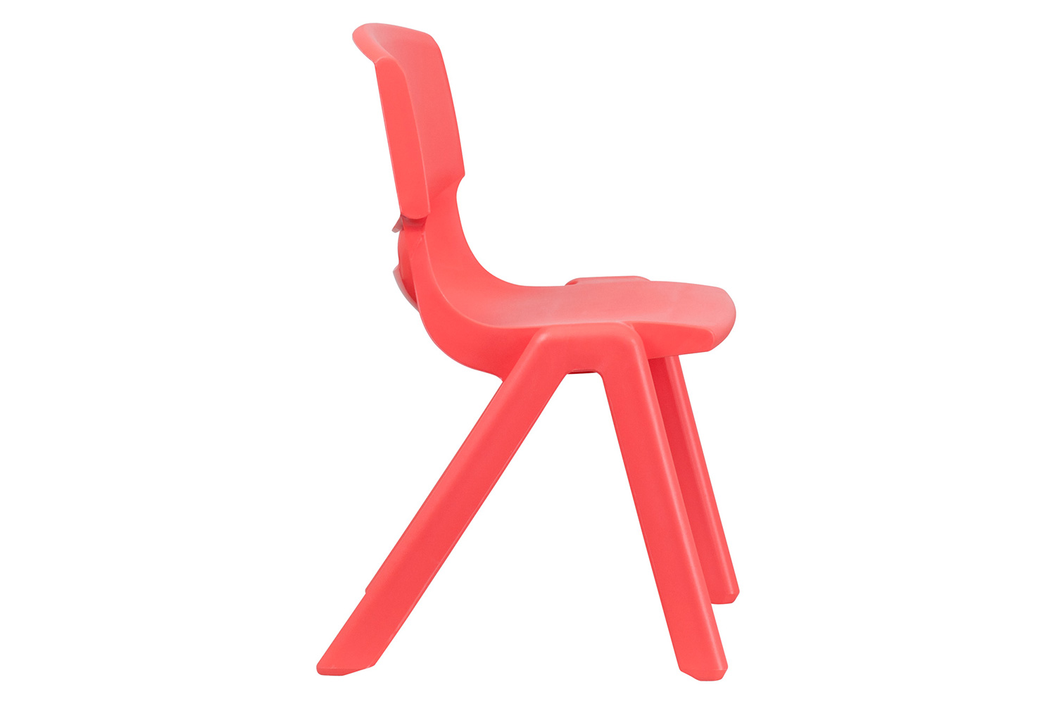 BLNK™ Whitney Plastic Stackable School Chair 2 Pack - Red, 15.5"H Seat