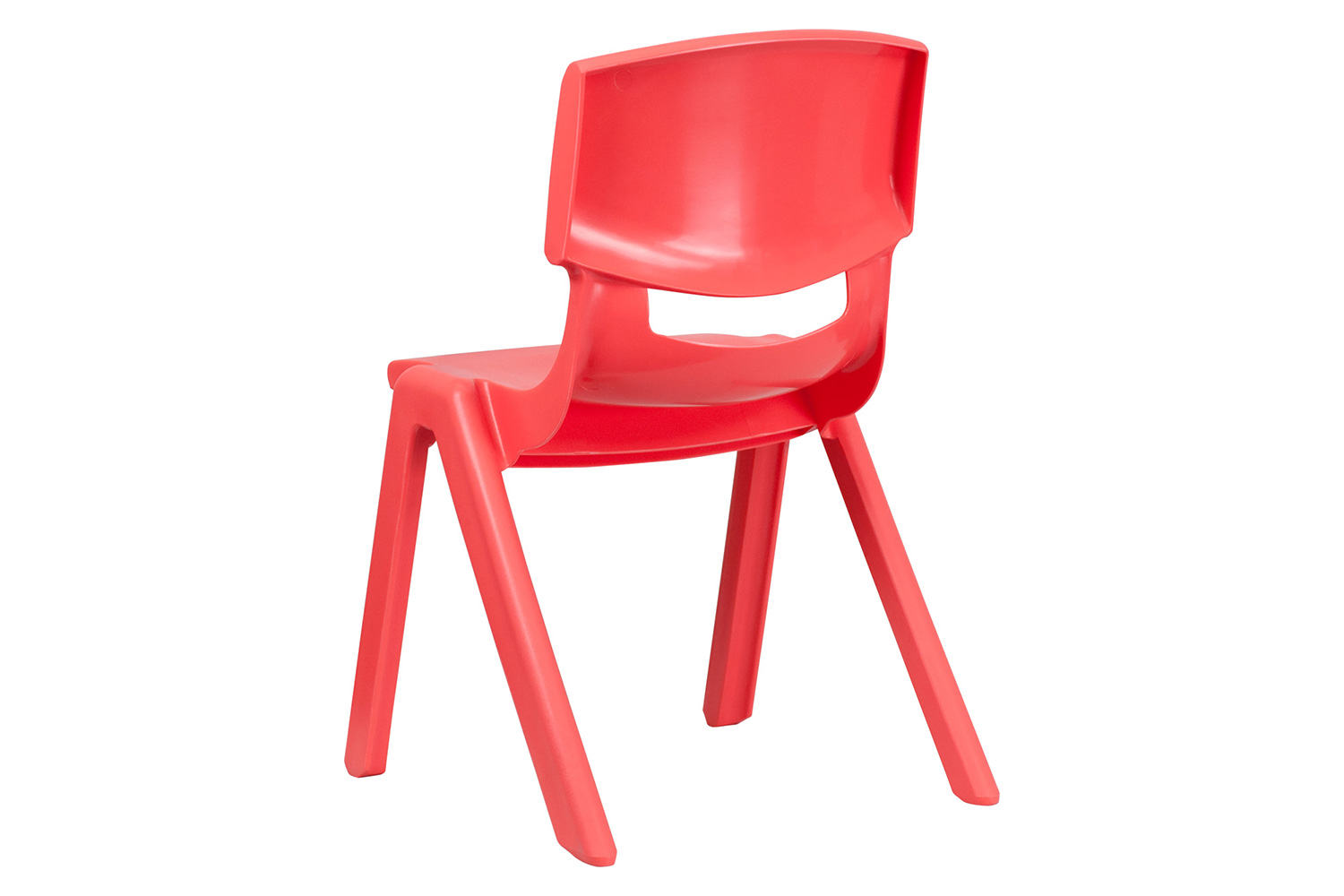 BLNK™ Whitney Plastic Stackable School Chair 2 Pack - Red, 15.5"H Seat