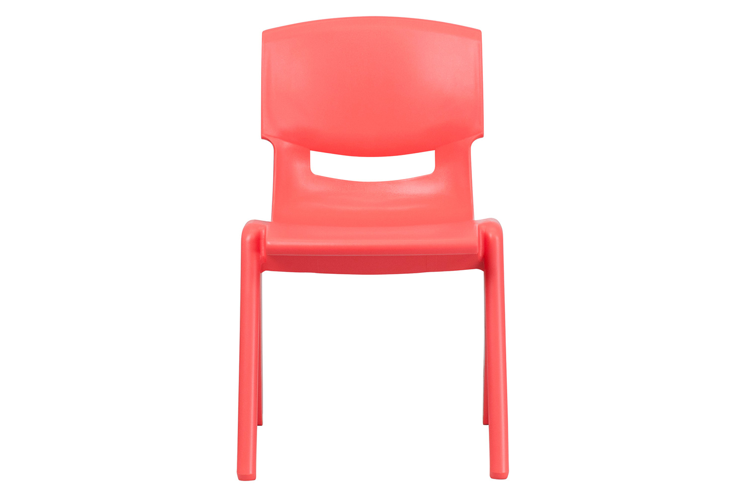 BLNK™ Whitney Plastic Stackable School Chair 2 Pack - Red, 15.5"H Seat