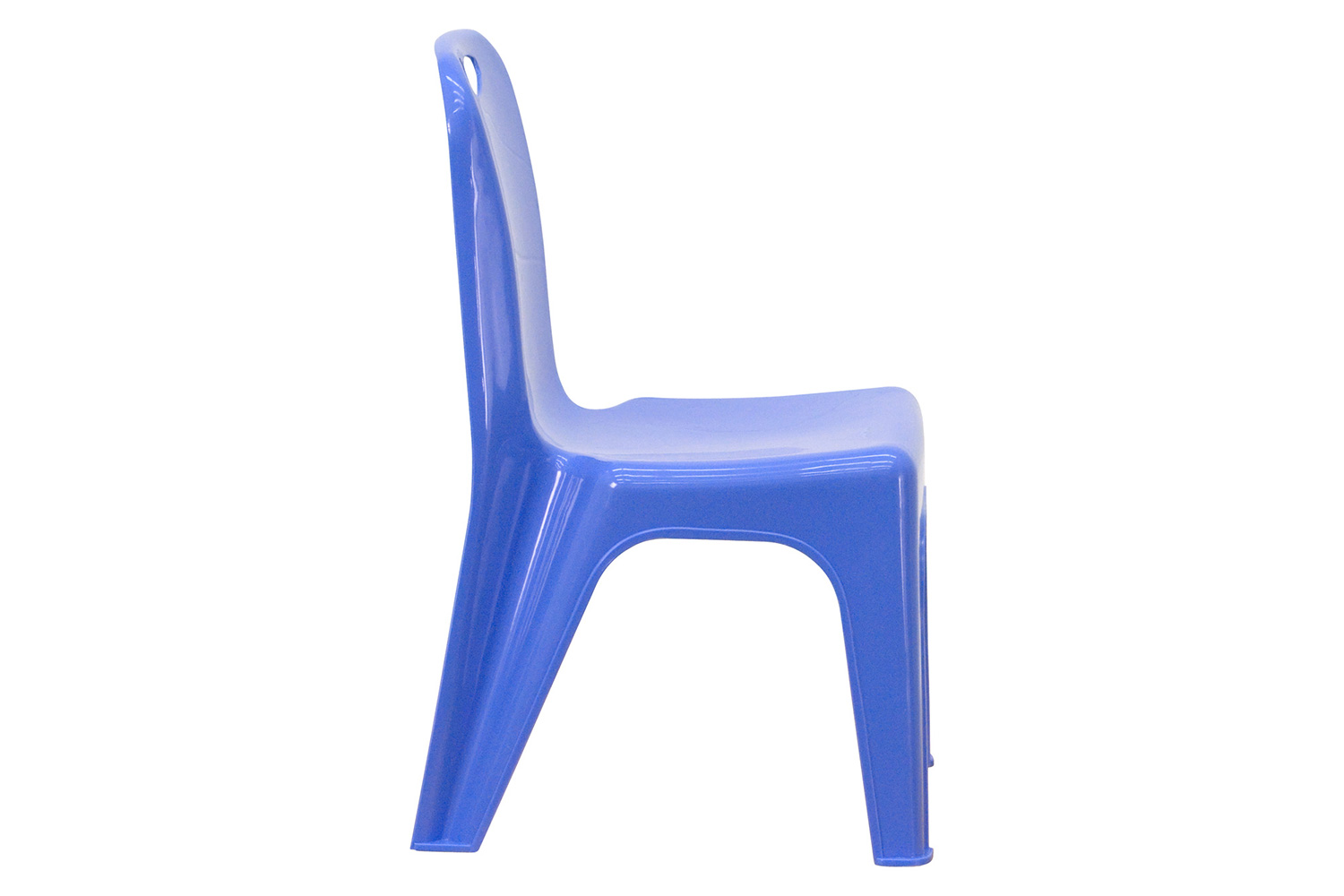 BLNK™ Whitney Plastic Stackable School Chair with Carrying Handle 2 Pack - Blue