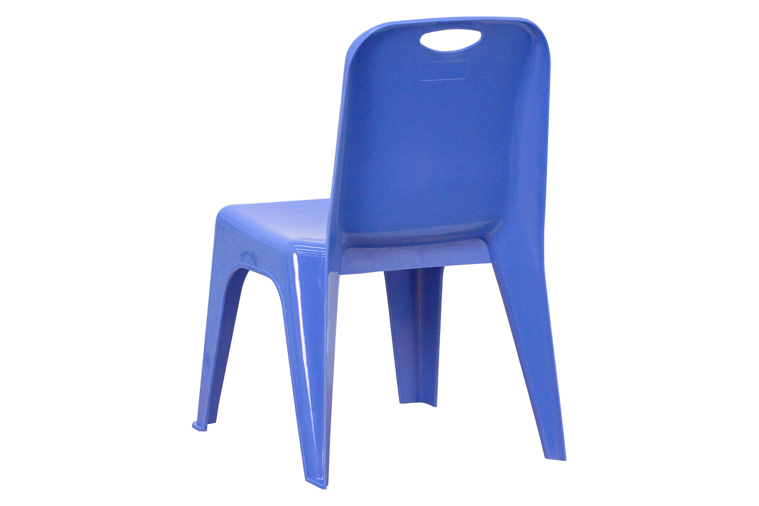 BLNK™ Whitney Plastic Stackable School Chair with Carrying Handle 2 Pack - Blue