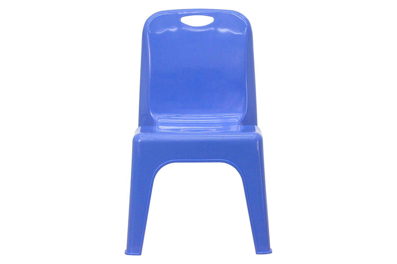 BLNK™ Whitney Plastic Stackable School Chair with Carrying Handle 2 Pack - Blue