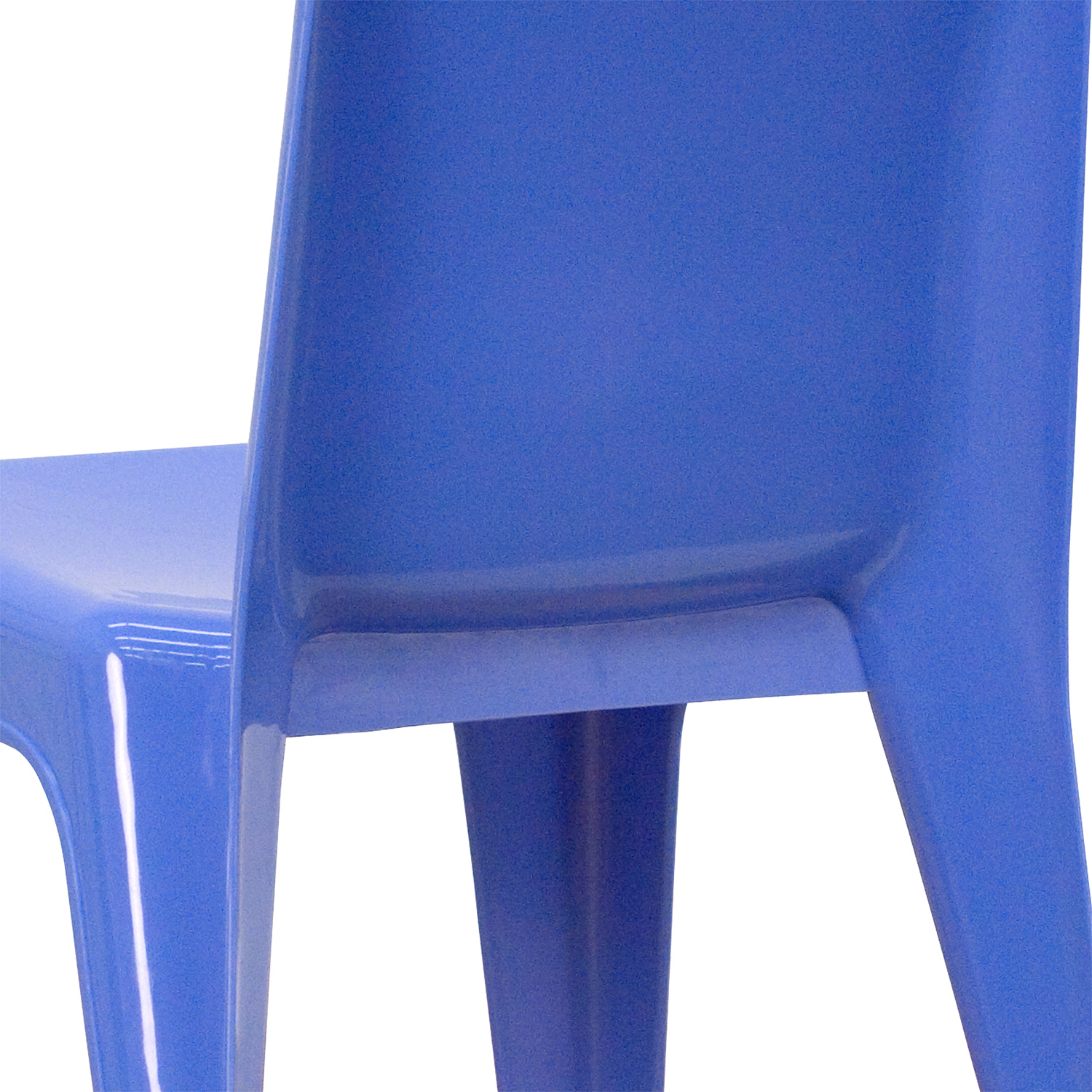 BLNK™ Whitney Plastic Stackable School Chair with Carrying Handle 2 Pack - Blue