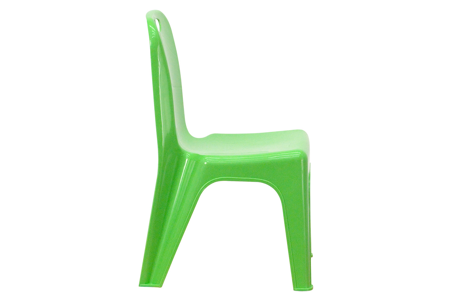 BLNK™ Whitney Plastic Stackable School Chair with Carrying Handle 2 Pack - Green