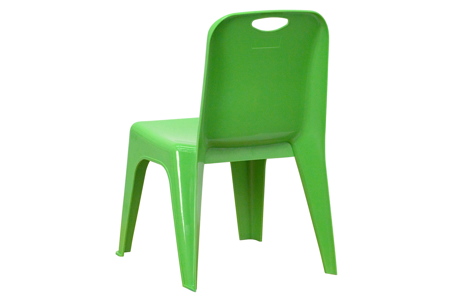 BLNK™ Whitney Plastic Stackable School Chair with Carrying Handle 2 Pack - Green