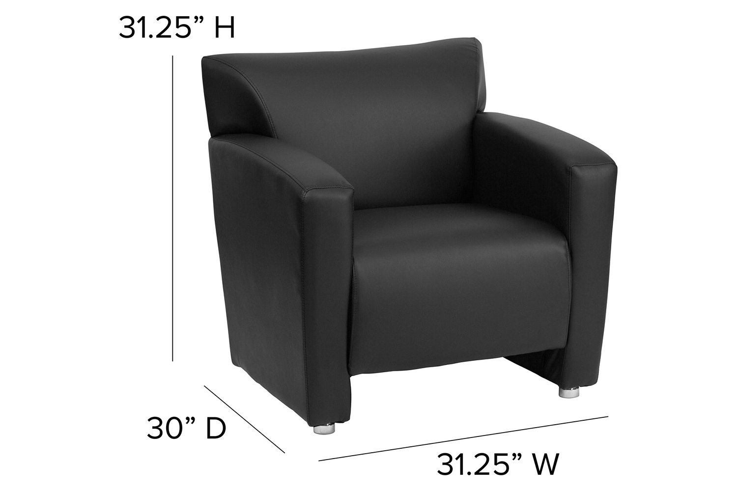 BLNK™ HERCULES Majesty Series LeatherSoft Chair - Black