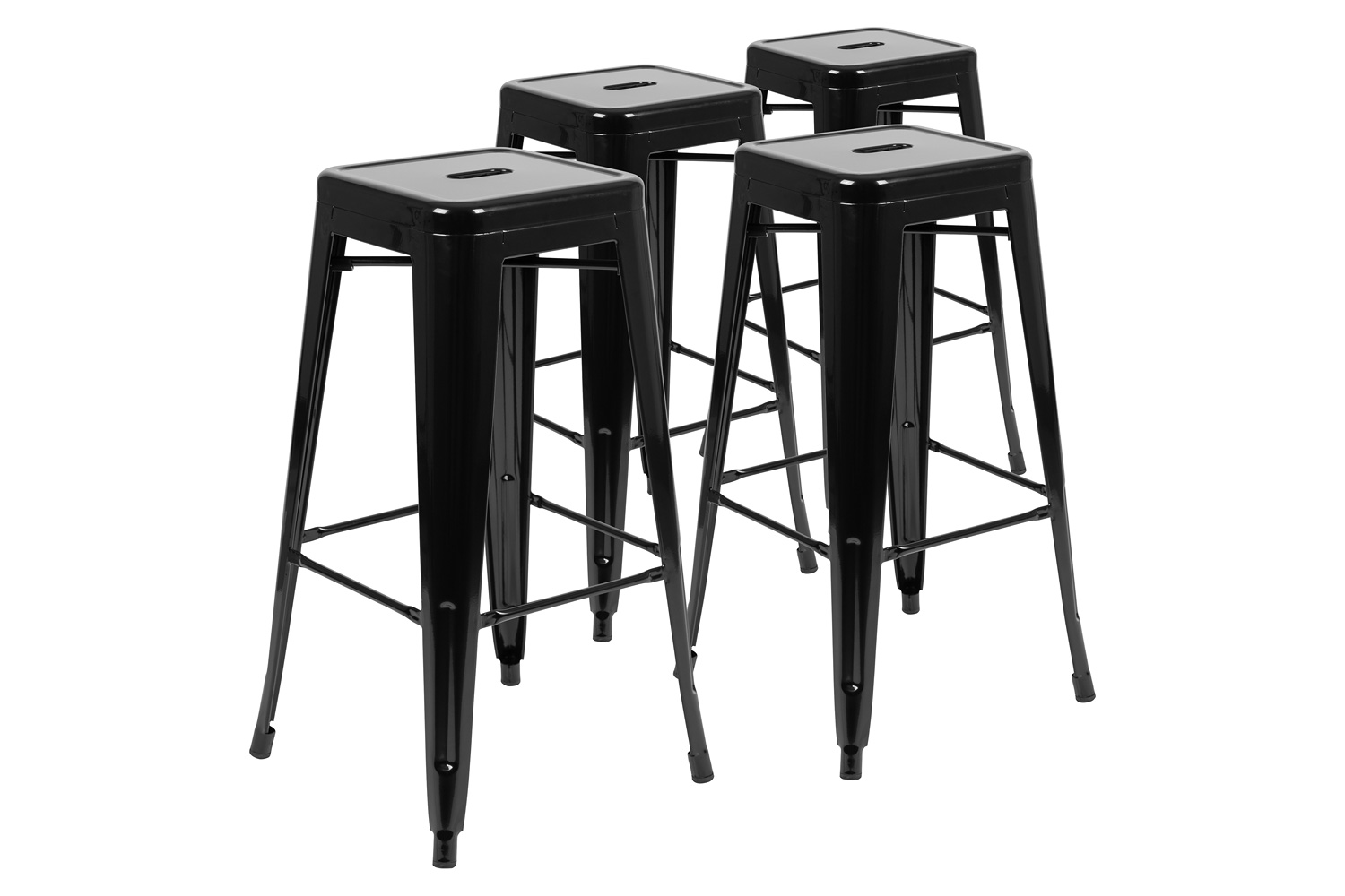 BLNK Cierra Metal Indoor Bar Stool Set of 4