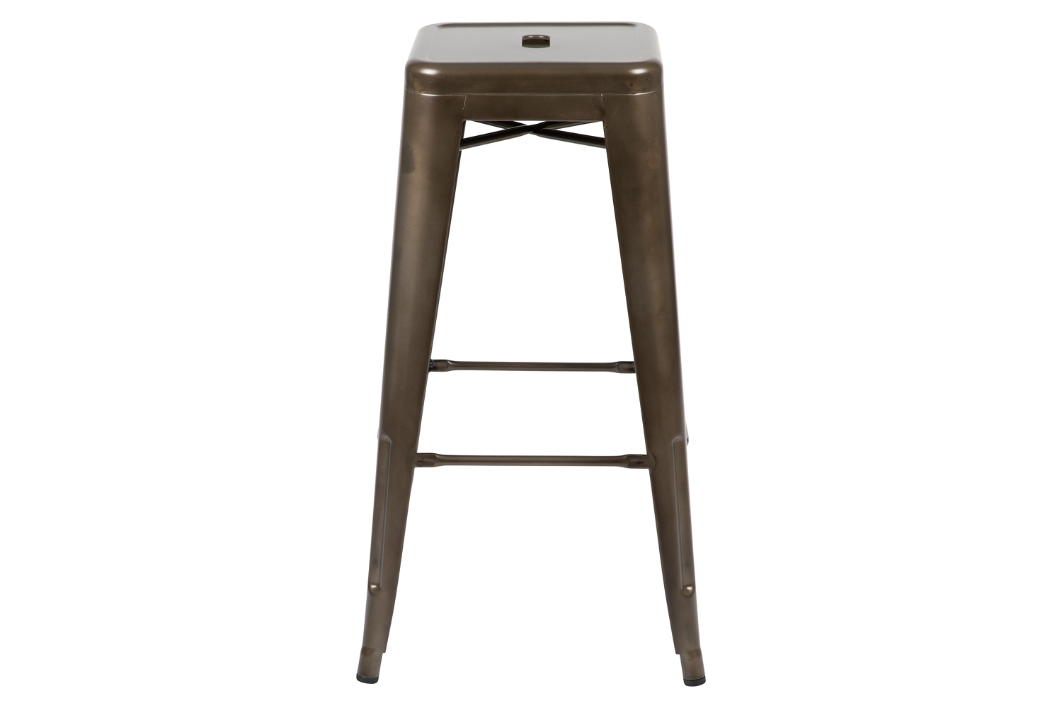 BLNK Cierra Metal Indoor Bar Stool Set of 4 - Gun Metal Gray