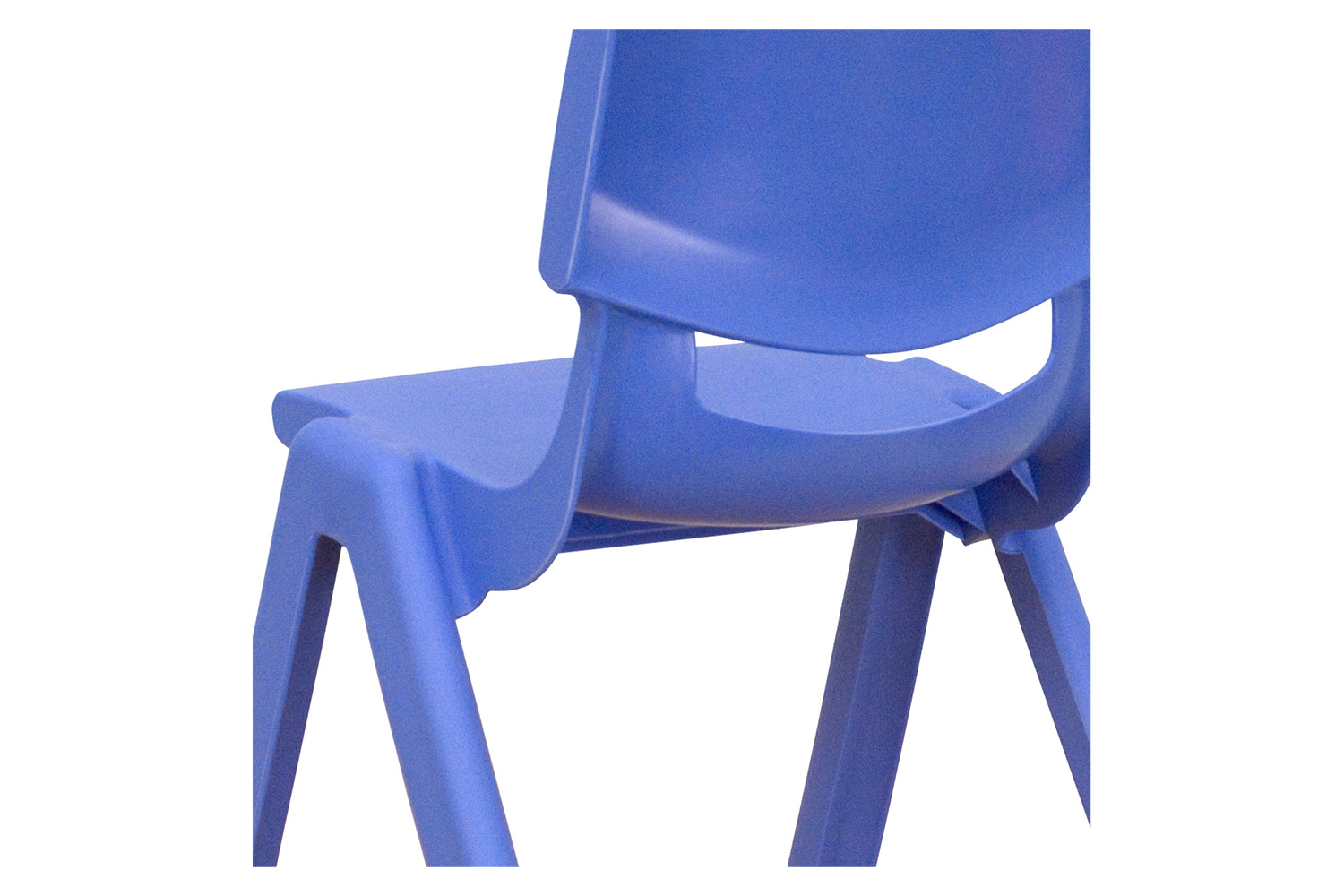 BLNK™ Whitney Plastic Stackable School Chair 4 Pack - Blue, 10.5"H Seat