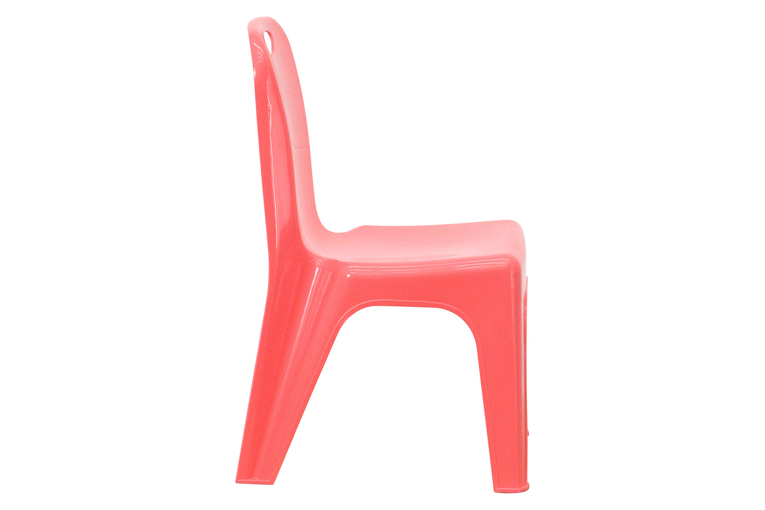 BLNK™ Whitney Plastic Stackable School Chair 4 Pack - Red, 11"H Seat