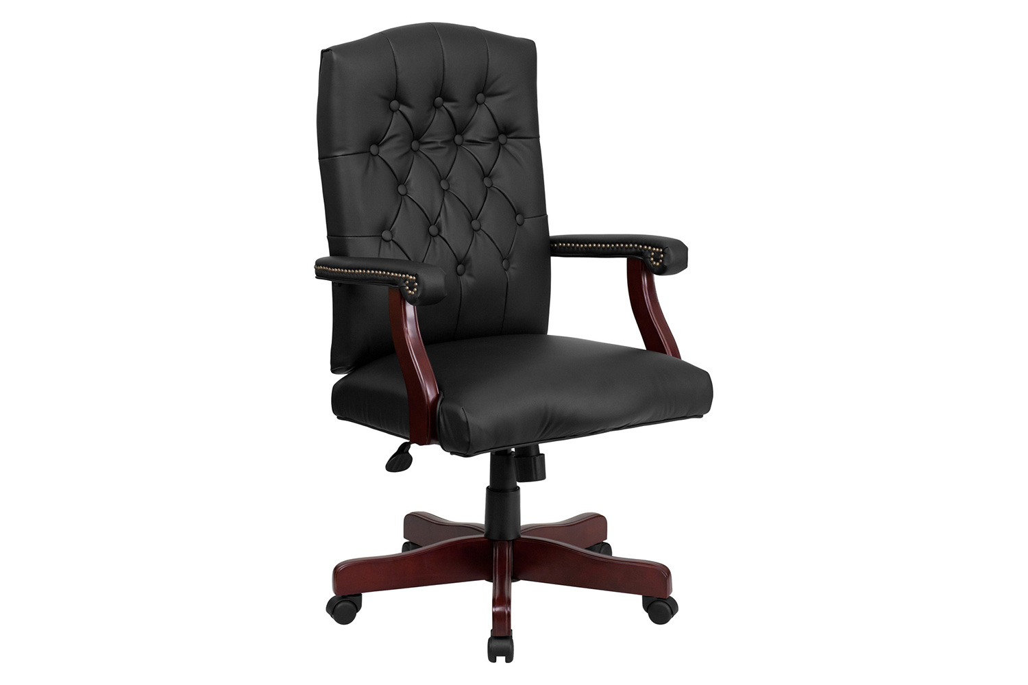 BLNK Martha Washington LeatherSoft Executive Swivel Office Chair with Arms