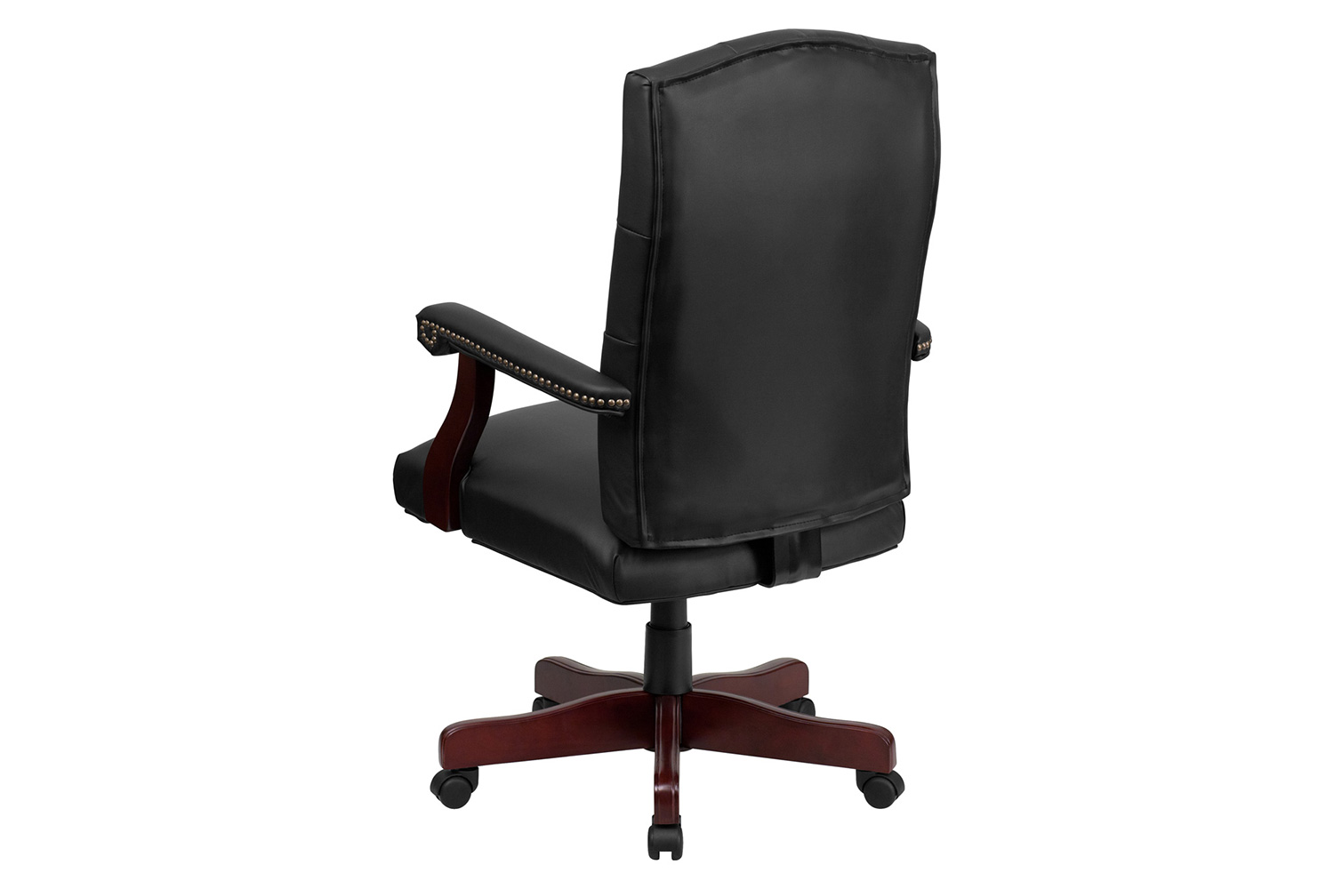 BLNK Martha Washington LeatherSoft Executive Swivel Office Chair with Arms - Black