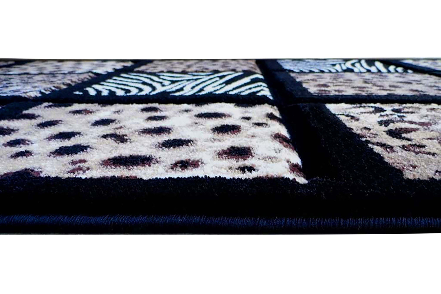 BLNK Menagerie Collection Modern Olefin Animal Print Area Rug - 3'W x 10'L