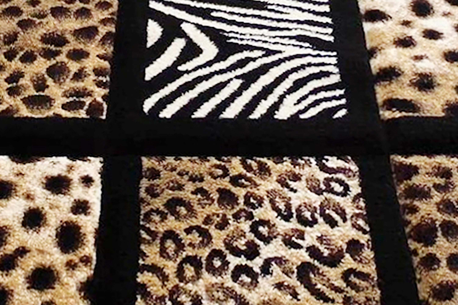 BLNK Menagerie Collection Modern Olefin Animal Print Area Rug - 3'W x 7'L