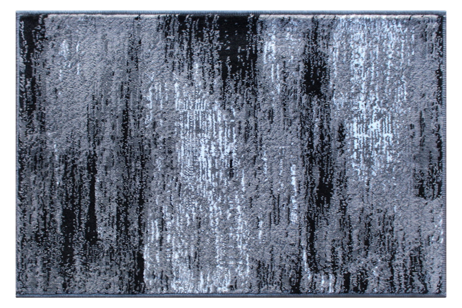 BLNK Rylan Collection Abstract Olefin Scraped Area Rug with Jute Backing - Gray, 2'W x 3'L