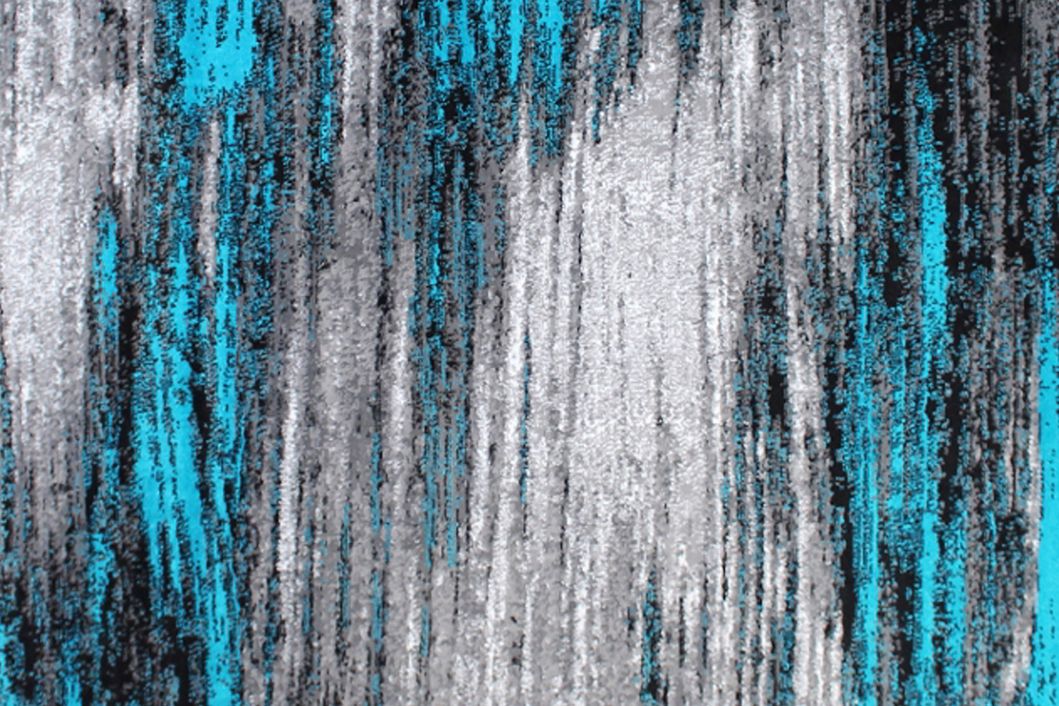 BLNK Rylan Collection Olefin Scraped Design Area Rug with Jute Backing - Turquoise, 8'W x 10'L