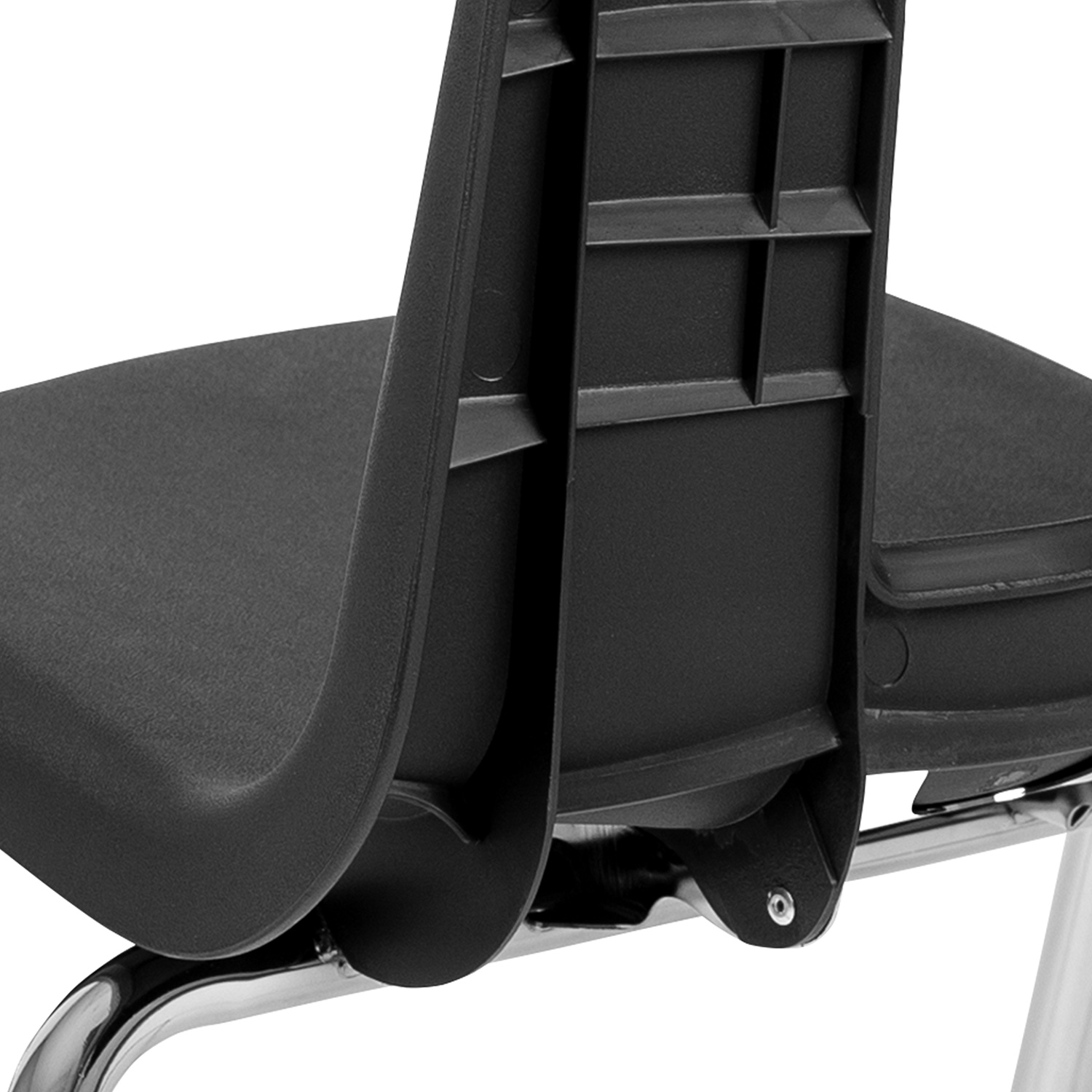 BLNK™ Mickey Advantage Student Stack School Chair - Black, 18"H