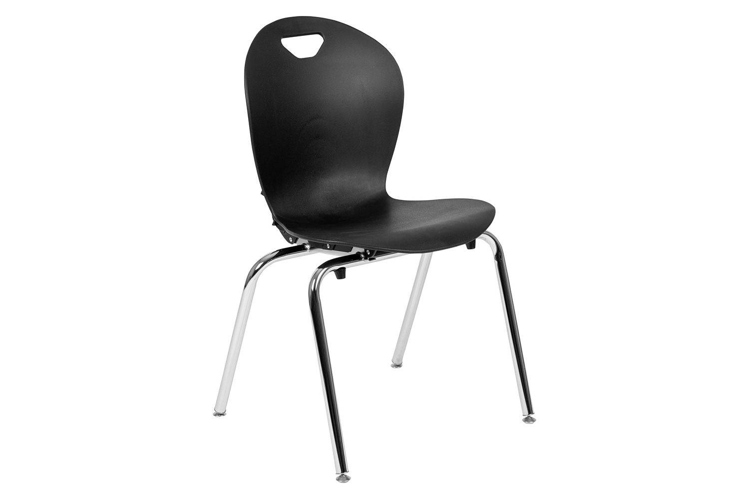 BLNK™ Mickey Advantage Student Stack School Chair - Titan Black, 18"H