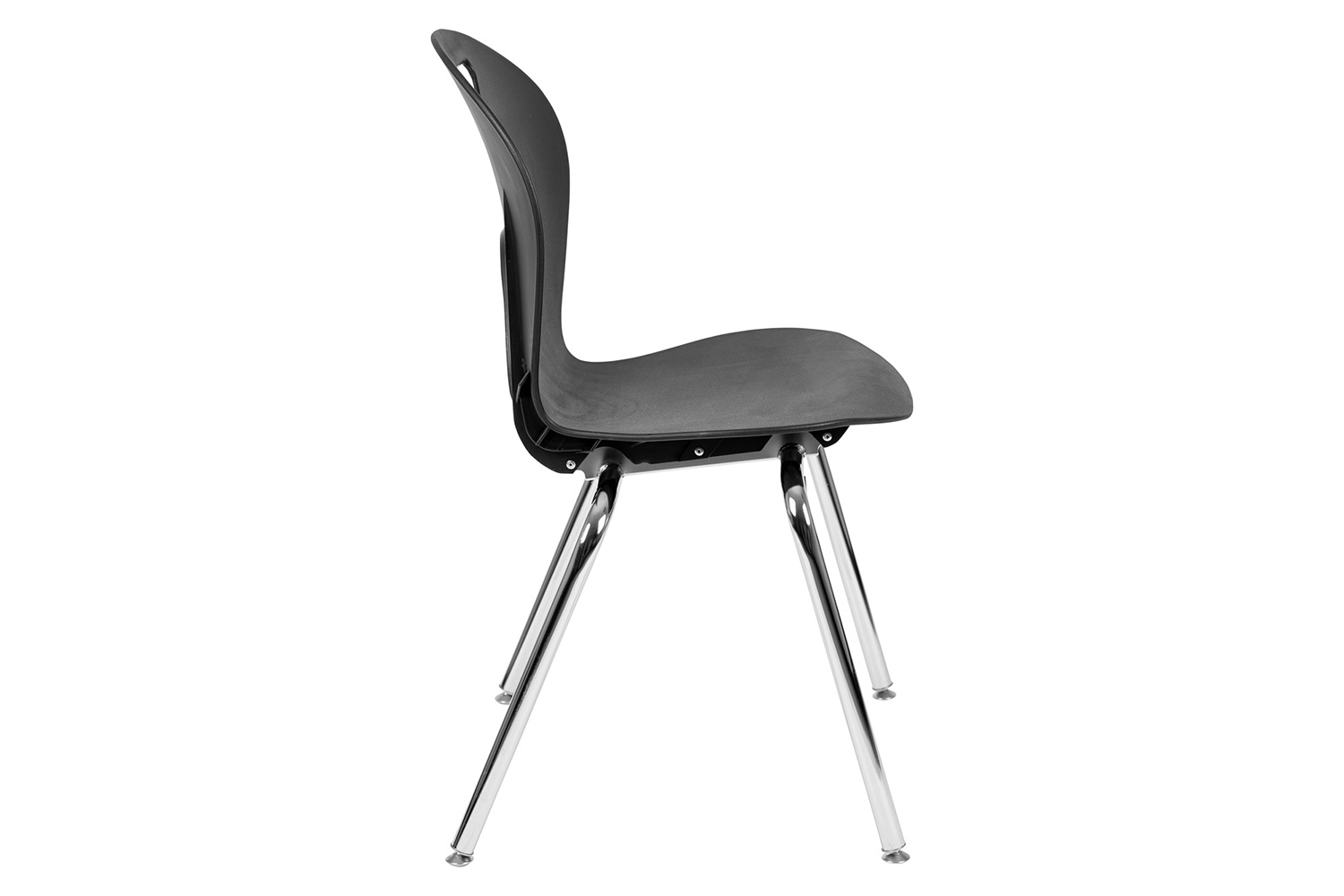 BLNK™ Mickey Advantage Student Stack School Chair - Titan Black, 18"H