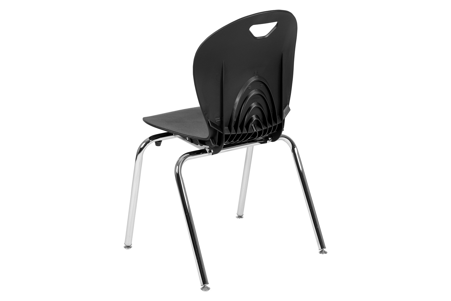 BLNK™ Mickey Advantage Student Stack School Chair - Titan Black, 18"H