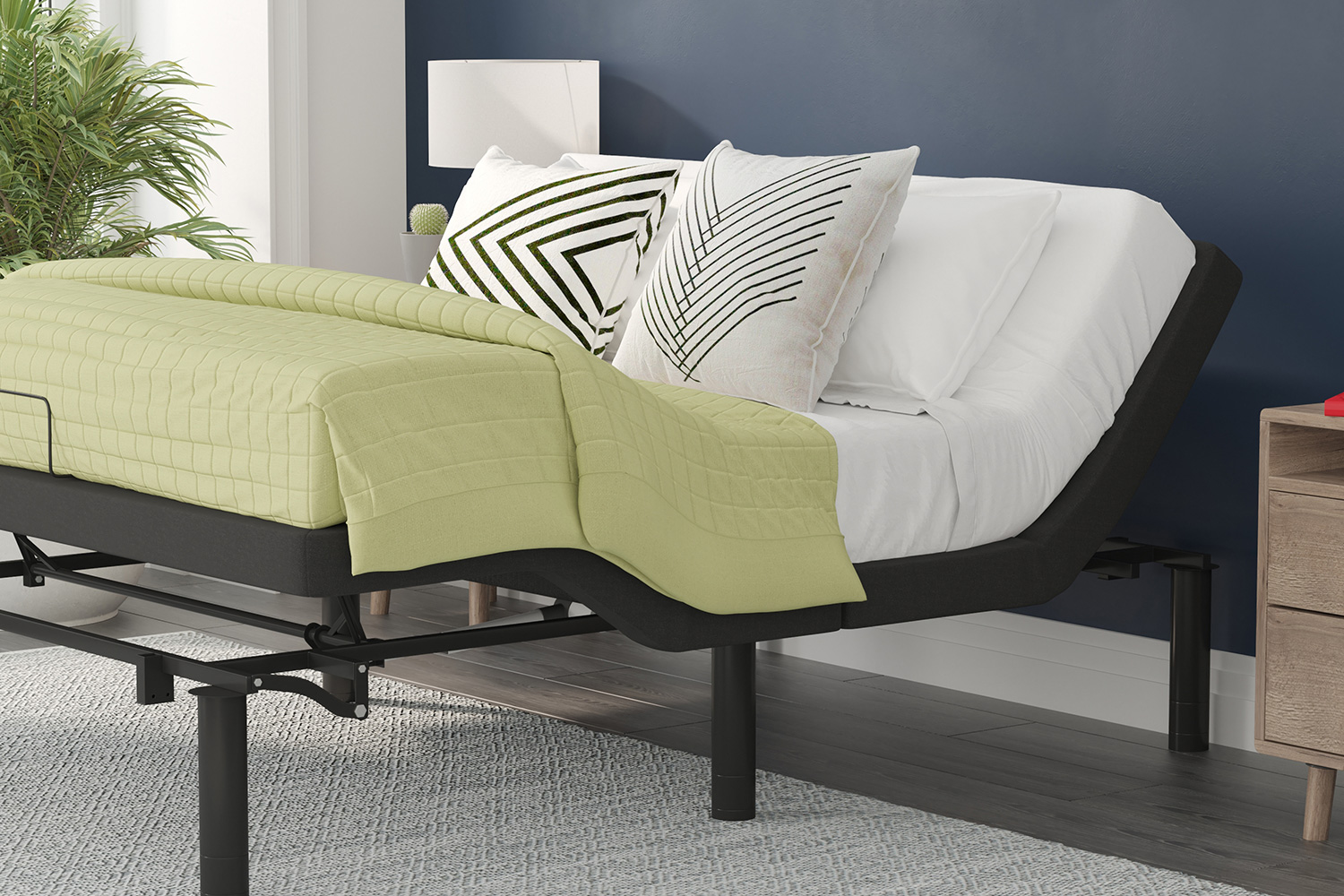 BLNK Selene Adjustable Upholstered Bed Base - Queen Size