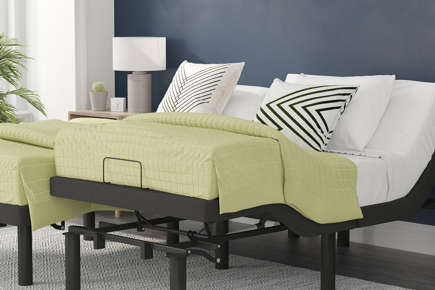 BLNK Selene Adjustable Upholstered Bed Base - Split King Size