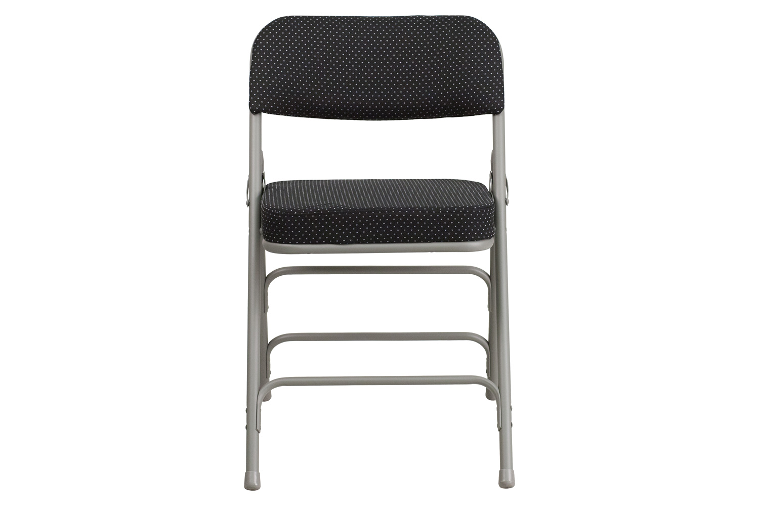 BLNK - HERCULES Series Fabric Premium Curved Triple Braced and Double Hinged Pin-Dot Metal Folding Chair