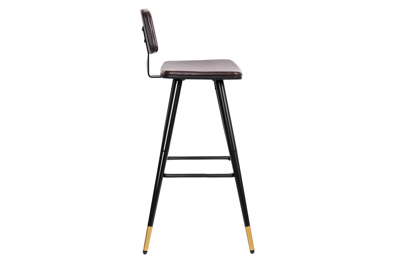 BLNK™ Kora Commercial LeatherSoft Low Back Bar Stools Set of 2 - Brown