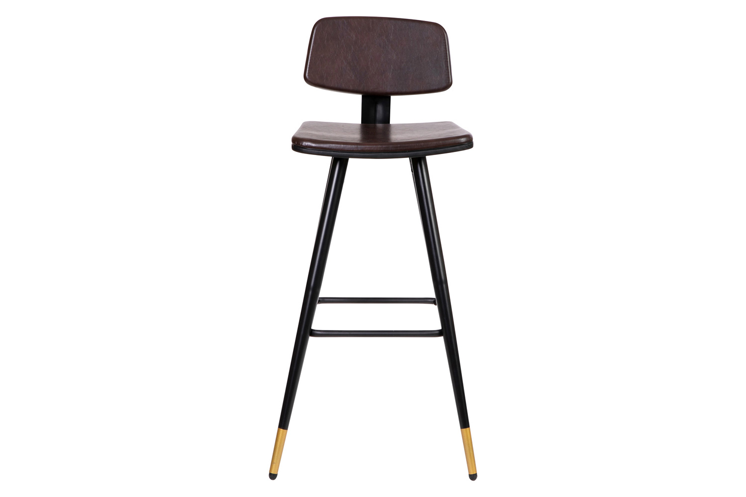 BLNK™ Kora Commercial LeatherSoft Low Back Bar Stools Set of 2 - Brown