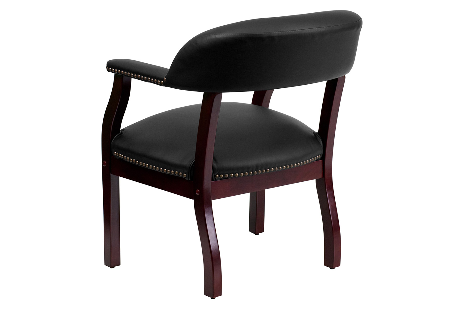 BLNK™ Diamond LeatherSoft Conference Chair with Accent Nail Trim - Black