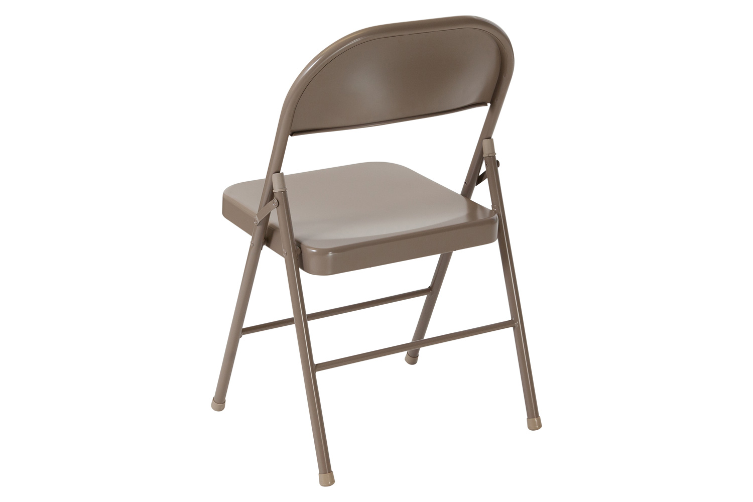 BLNK HERCULES Series Double Braced Metal Folding Chair - Beige