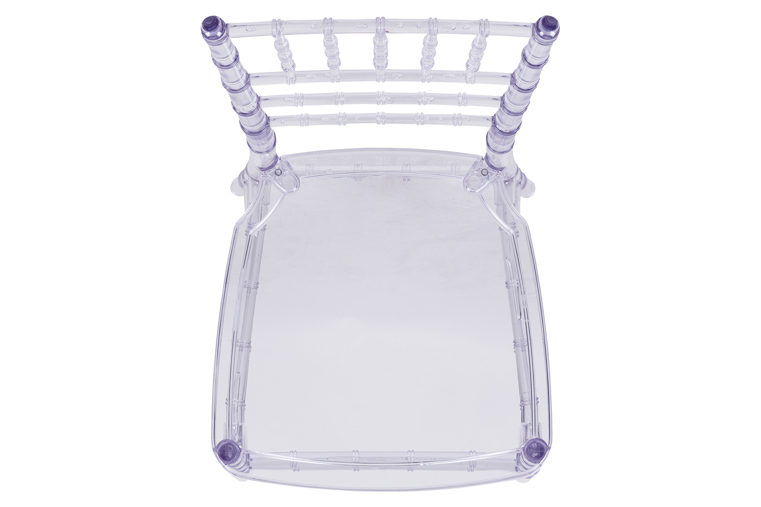 BLNK™ Flash Elegance Chiavari Stacking Chair - Crystal Ice Blue