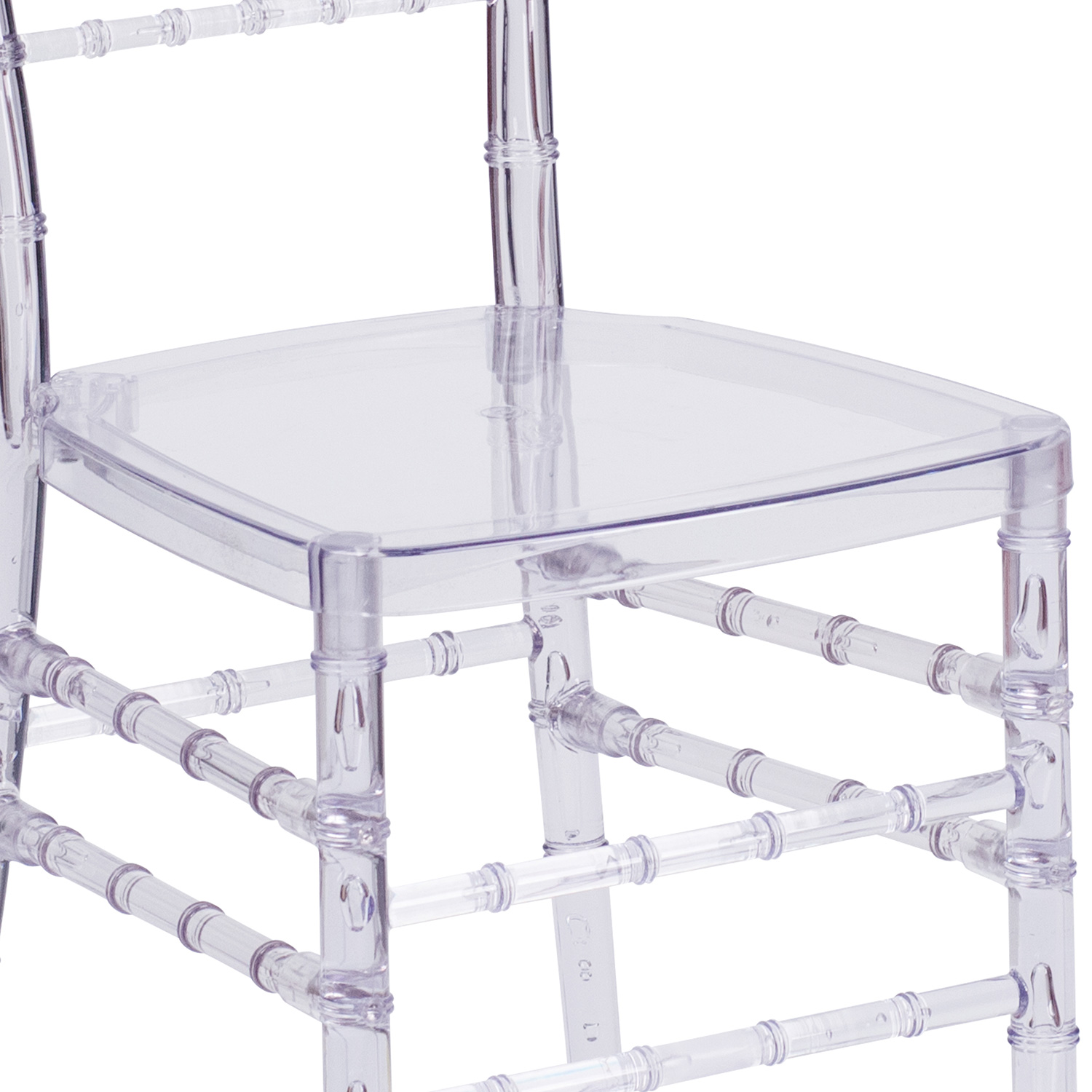 BLNK™ Flash Elegance Chiavari Stacking Chair - Crystal Ice