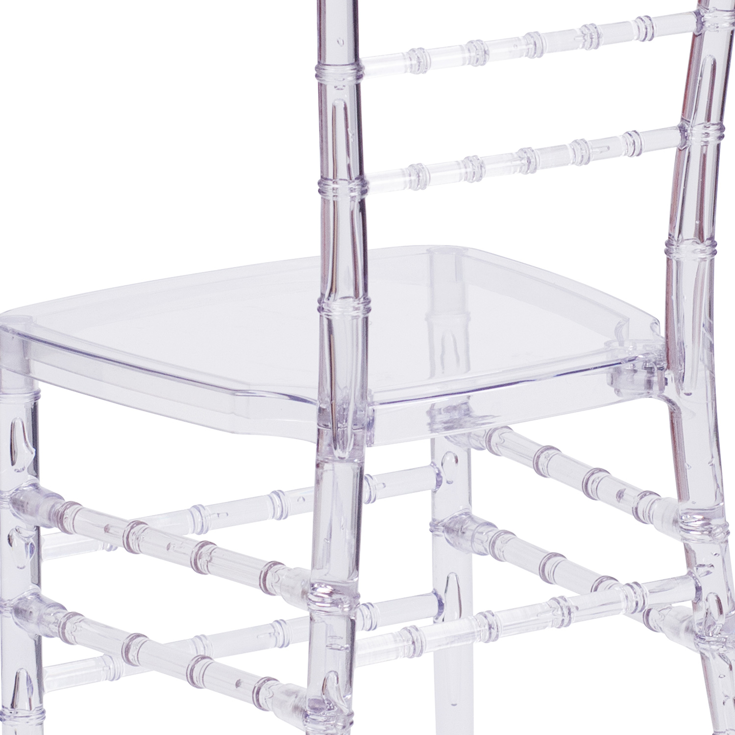 BLNK™ Flash Elegance Chiavari Stacking Chair - Crystal Ice