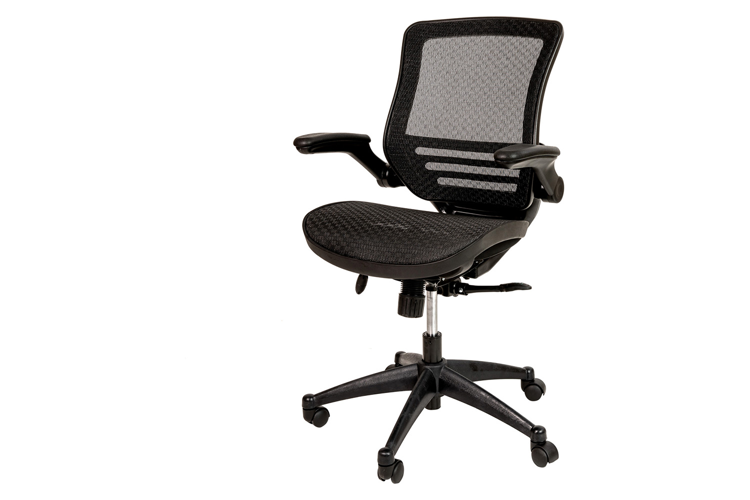 BLNK Warfield Mid-Back Mesh Executive Swivel Office Chair with Flip-Up Arms