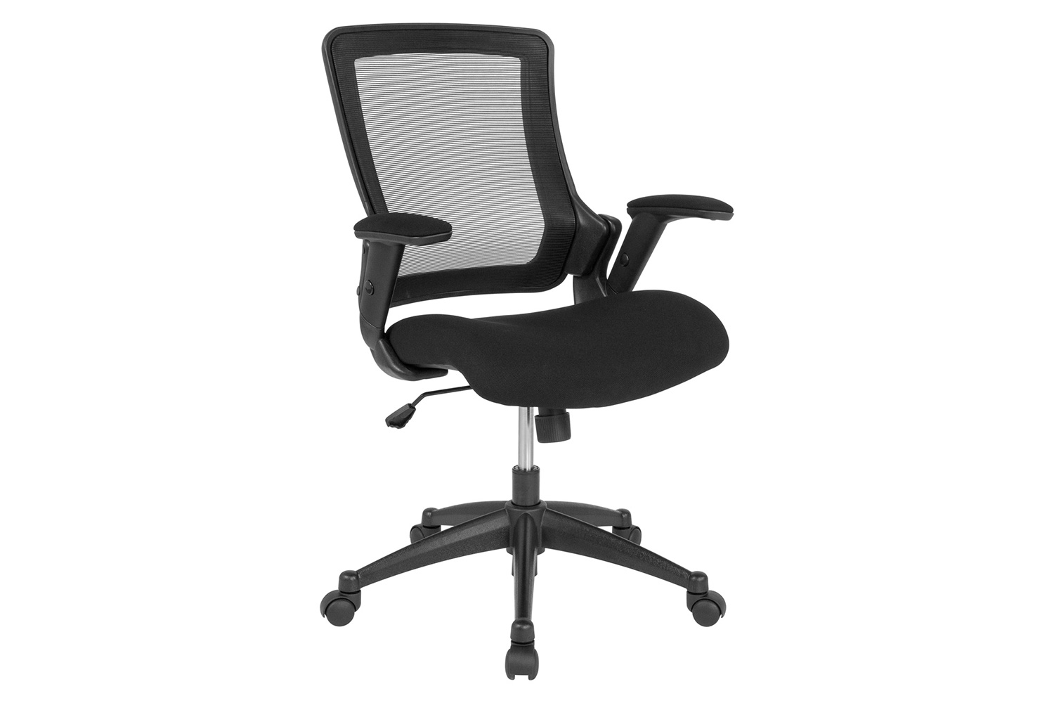 BLNK - Hamilton Mid-Back Mesh Executive Swivel Office Chair with Molded Foam Seat and Adjustable Arms